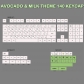 Avocado 104+36 XDA-like Profile Keycap Set Cherry MX PBT Dye-subbed for Mechanical Gaming Keyboard